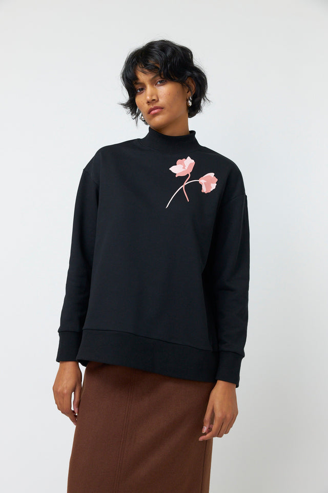 Winter rose sweatshirt