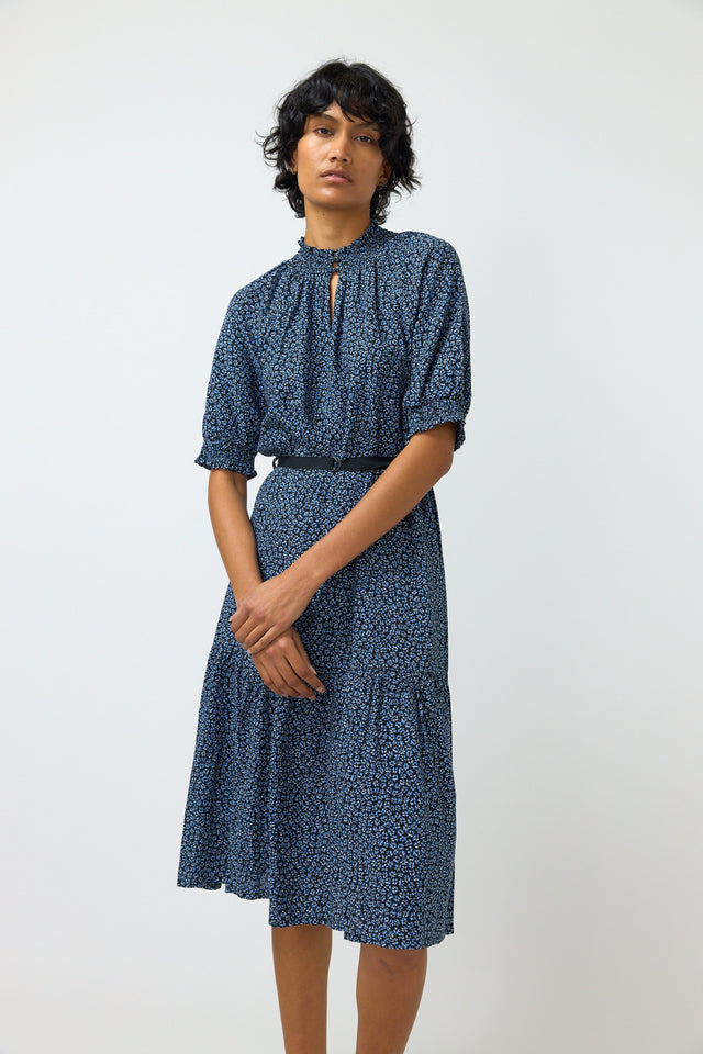 Desert flower smock dress