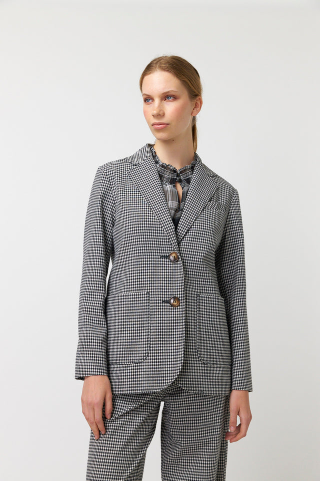 Gingham blazer