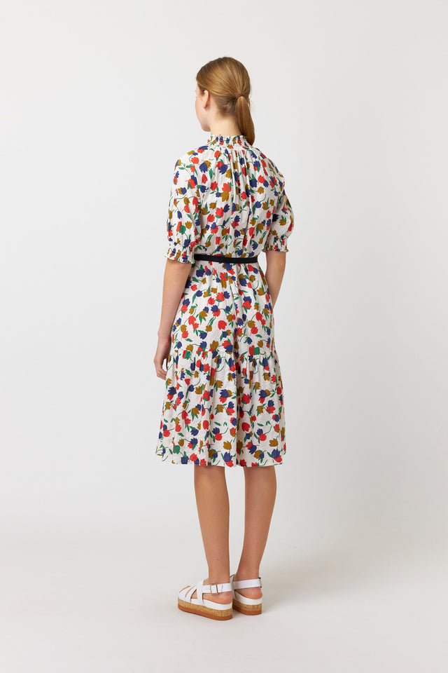 Tulips smock dress