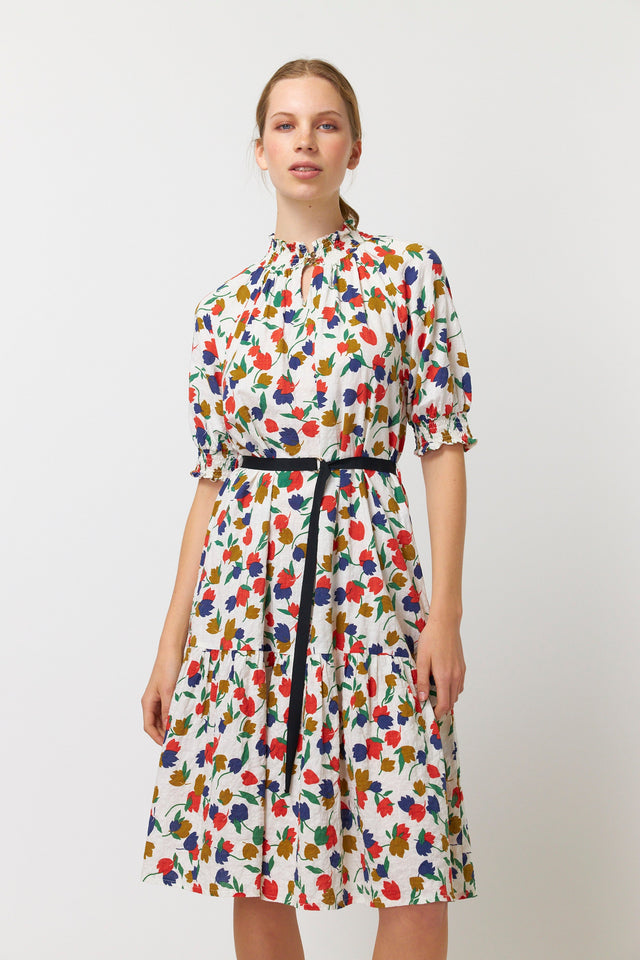 Tulips smock dress