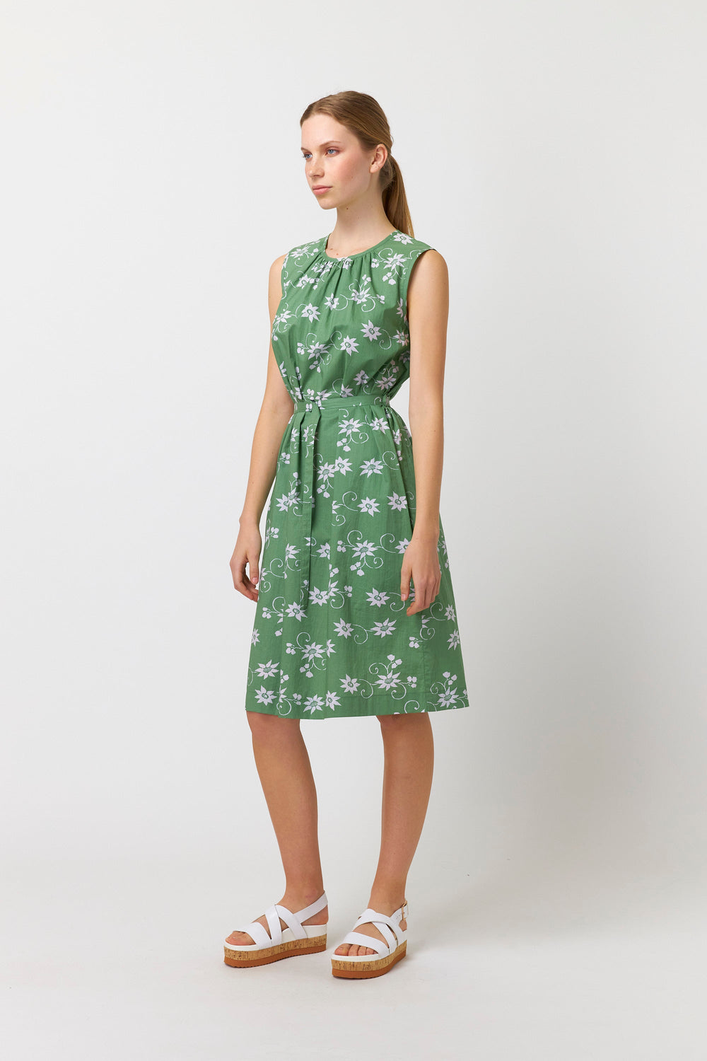 Water lily shift dress