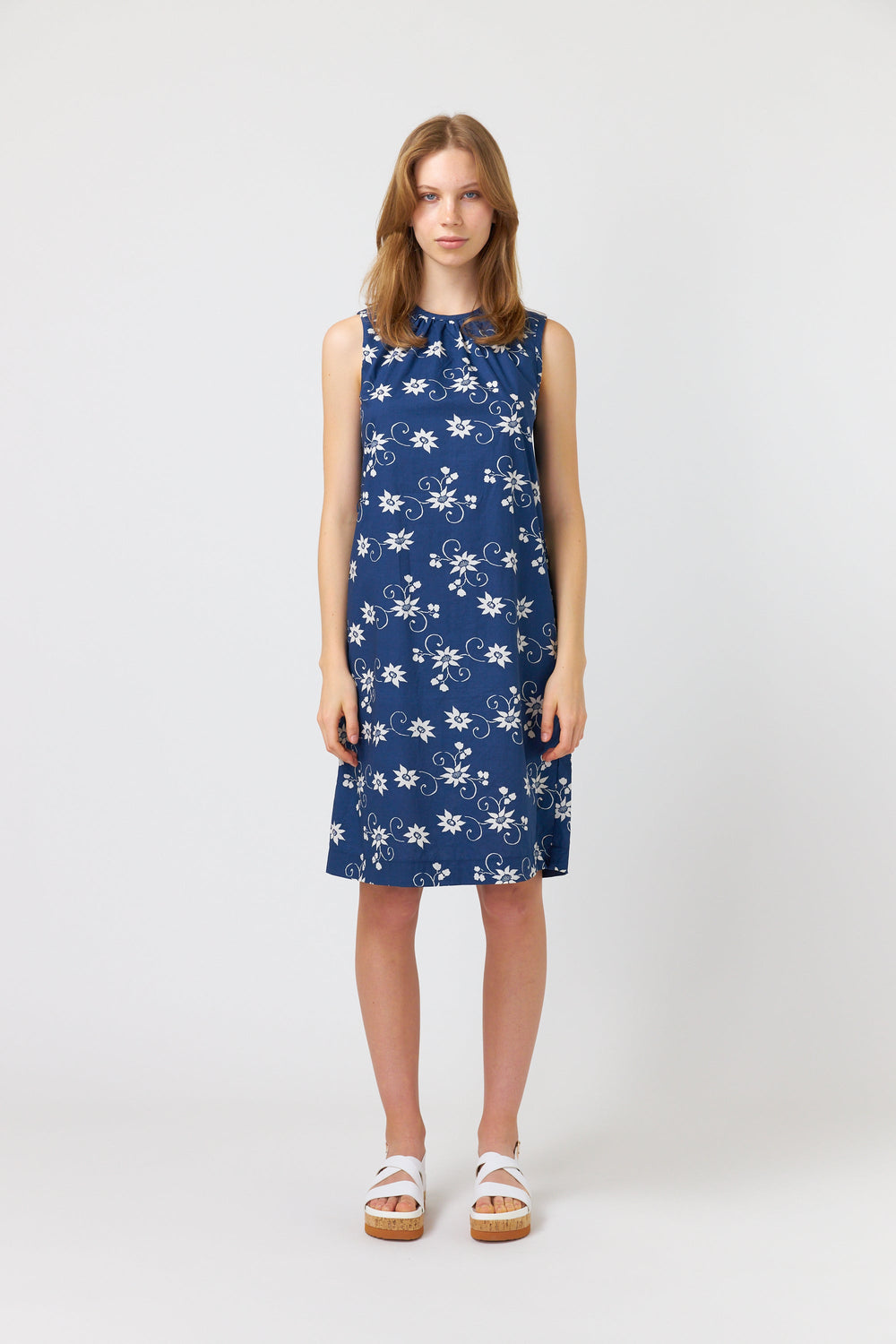 Water lily shift dress