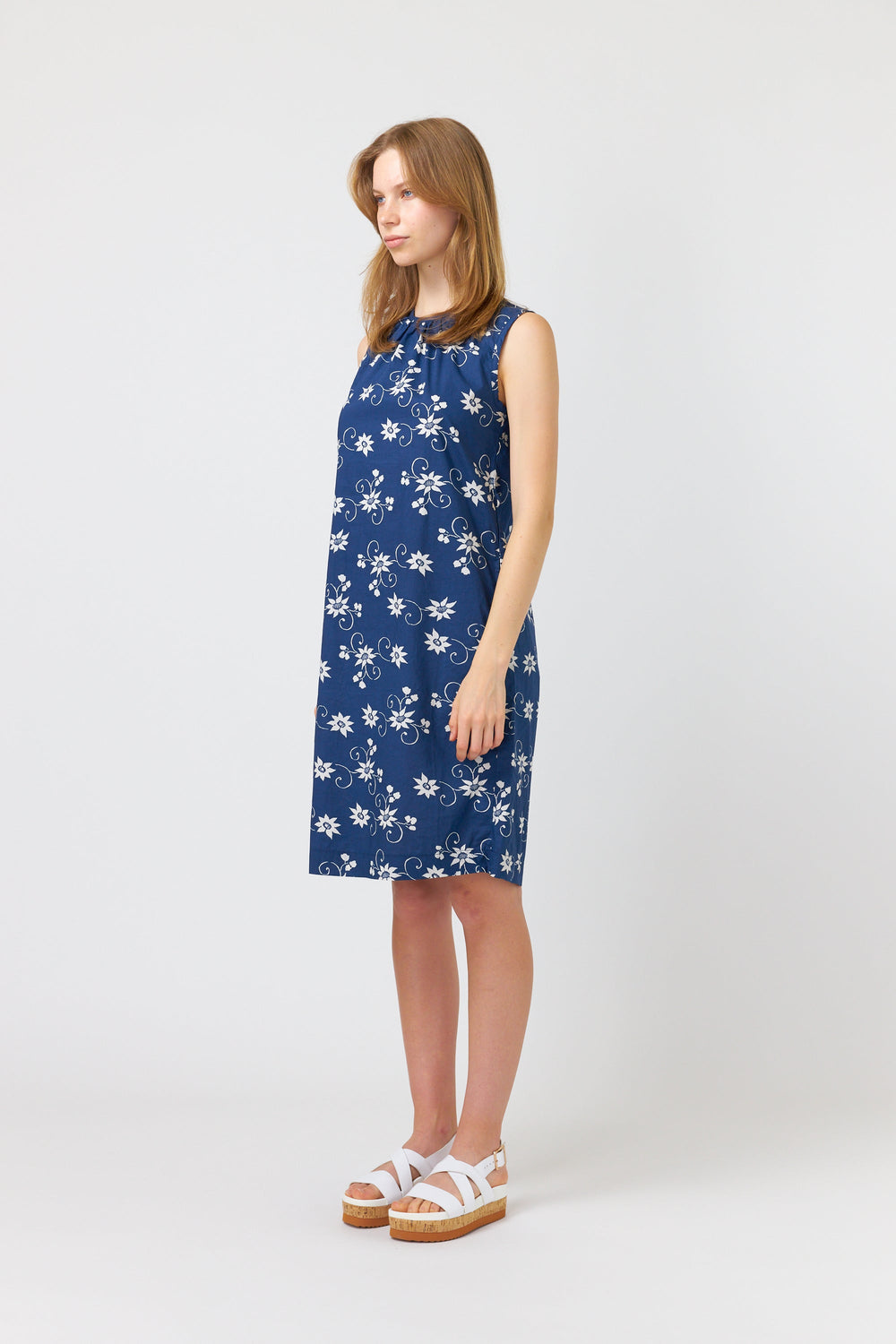 Water lily shift dress