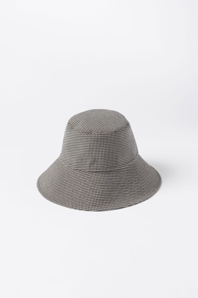 Gingham bucket hat