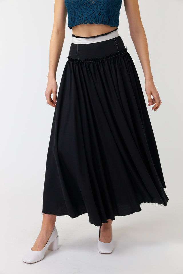 Chopped calico petticoat